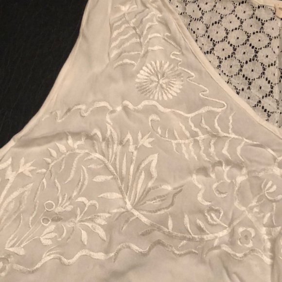 White Swimsuit Cover with Fringe - Picture 3 of 5